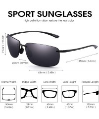 Sport Sport Sunglasses for Men Women TR90 Rimless Frame for Running Fishing Cycling Driving - Grey - CE18I22OGZ7 $17.68