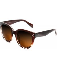Oval Bifocal Sunglasses for Women Oversized Reading Round Readers Under the Sun - Brown - CD189AN8GU6 $27.11
