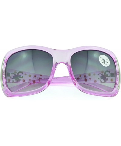 Oval Women's Celebrity Style Sunglasses - Oversized Retro Style - Pink-ii - CP12DFL9DRN $11.62