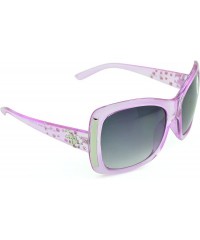 Oval Women's Celebrity Style Sunglasses - Oversized Retro Style - Pink-ii - CP12DFL9DRN $11.62