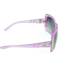 Oval Women's Celebrity Style Sunglasses - Oversized Retro Style - Pink-ii - CP12DFL9DRN $11.62