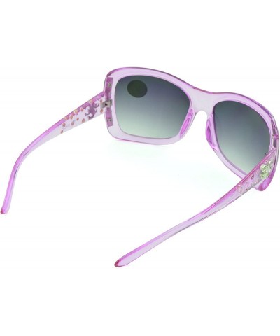 Oval Women's Celebrity Style Sunglasses - Oversized Retro Style - Pink-ii - CP12DFL9DRN $11.62