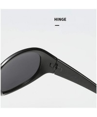 Oval Polarized Gradient Sunglasses-Fashion Women Owersized Sun Glasses-Driving Goggle - C - C6190ED7H97 $32.30