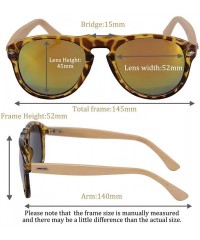 Wayfarer Real Bamboo Wooden Arms UV400 Sunglasses for Men or Women-6027 - Bright Black Frame- Bamboo Arms - C518NHCQU8U $12.62