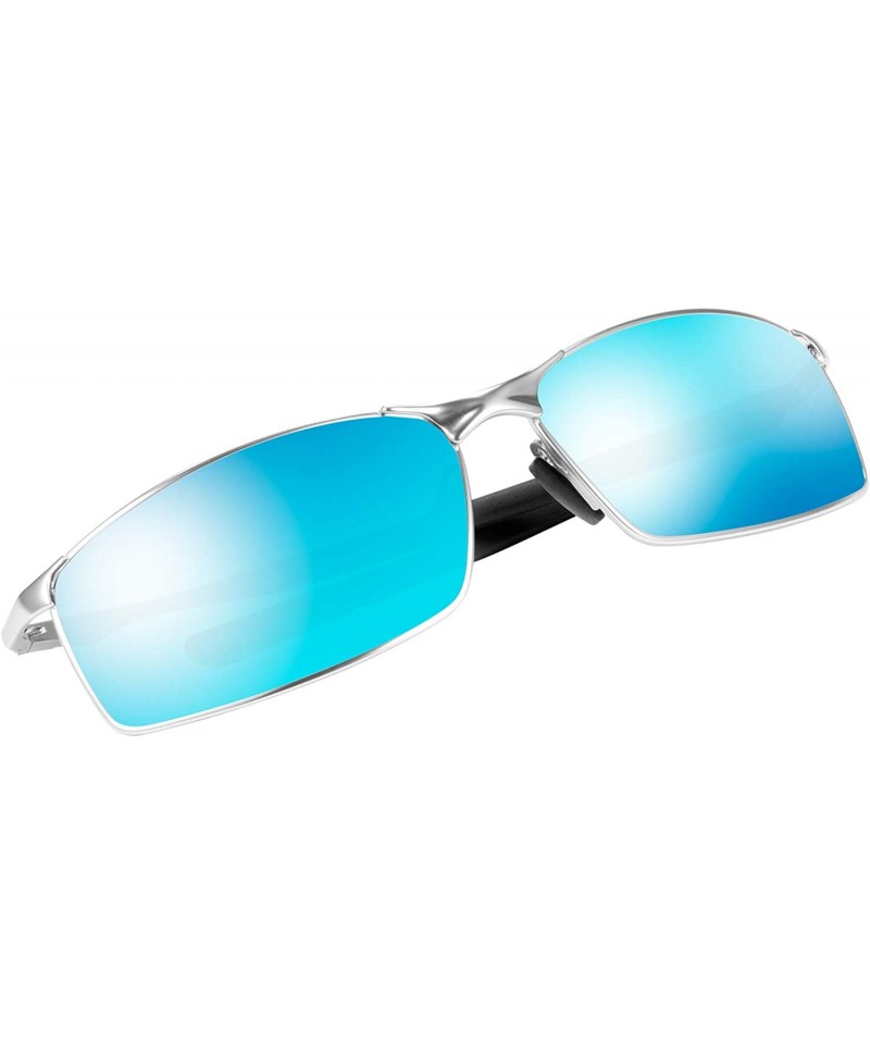 Aviator Polarized Aviator Sunglasses UV 400 Protection Unisex Sun Glasses for Men Women - Classic - Blue - CJ18TRN63LY $20.75