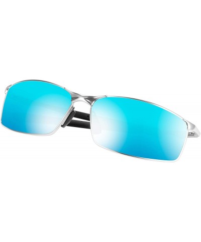 Aviator Polarized Aviator Sunglasses UV 400 Protection Unisex Sun Glasses for Men Women - Classic - Blue - CJ18TRN63LY $20.75