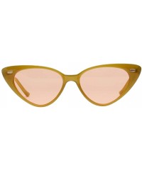 Cat Eye Retro Style Women Cat Eye Shades Women's Eyewear Sunglasses - Green - CP18XKXSHIC $11.21
