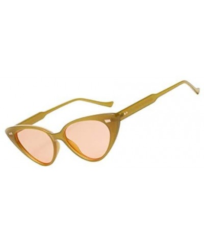 Cat Eye Retro Style Women Cat Eye Shades Women's Eyewear Sunglasses - Green - CP18XKXSHIC $11.21