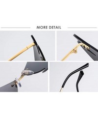 Oval Women Fashion Sunglasses Retro Small Frame Summer Eyewear Novelty Eye Glasses - Silver - CB198KTQLN3 $9.87