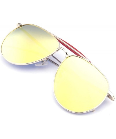 Aviator Mutil-typle Fashion Sunglasses for Women Men Made with Premium Quality- Polarized Mirror Lens - CY19424RUL3 $9.97