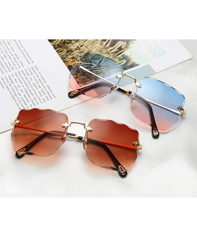 Rimless Small Square Sunglasses – Sun G Shades