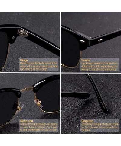 New Fashion Semi RimlPolarized Sunglasses Men Women Er Half Frame Sun  Glasses Classic Oculos De Sol UV400 - CZ199CDY6W6