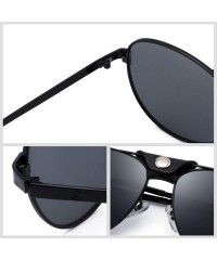 Aviator Polarized Sunglasses Uv Protection Aviator Sunglasses for Men/Women - Silver - CV18T4XA9EK $20.46