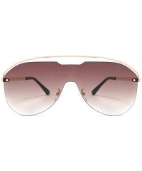 Rimless New Sunglasses Metal Rimless Sun Glasses Brand Designer Pilot Sunglasses Women Men Shades Top Fashion Eyewear - C5199...