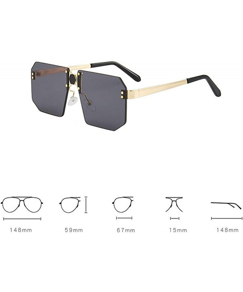 Funny Irregular Square Sunglasses Man Fashion Personality Brand