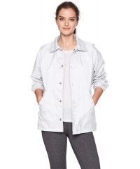 Sport Nylon Coach's Jacket/Lined - White - C6114YHYSW3 $16.96