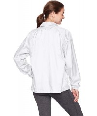 Sport Nylon Coach's Jacket/Lined - White - C6114YHYSW3 $16.96