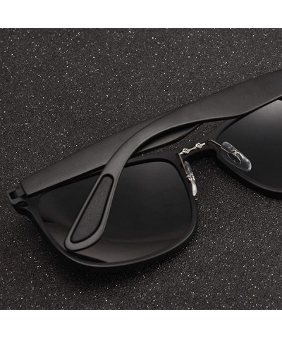 Oversized Polarized Sunglasses Men Driving Sunglasses Coating C1Black - C1black - CA18YZWXY89 $14.39