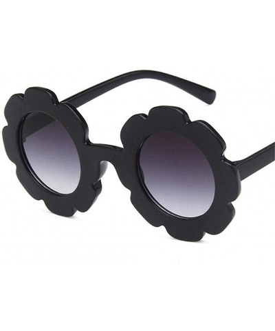 Round Sun Flower Round Cute Kids Sunglasses for Boy Girl Lovely Baby Glasses Children UV400 - C5 - C8198U63MIW $10.96