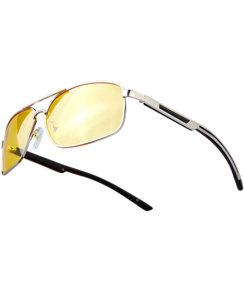 Night Driving Polarized Aviator Sunglasses for Anti Glare Glasses