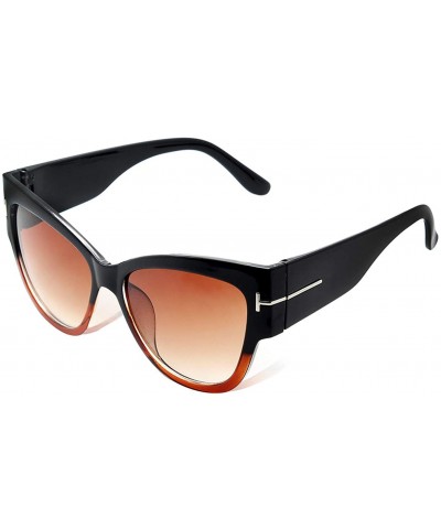 Oversized Fashion Sunglasses Women Oversized Frame Vintage Sun Glasses - C5 - C3190ORGQN4 $21.21