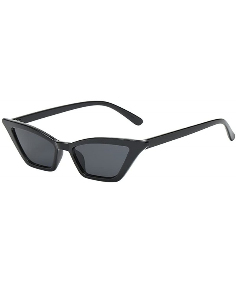 Cat Eye Cat Eye Sunglasses Clout Goggles Vintage Narrow Style Retro Sun Glasses for Men Women by 2DXuixsh - D - C318S8W92C9 $...