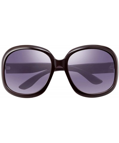 Oval Big Round Sunglasses for Women Polarized UV Protection Ladies Fashion Shades PZ6216 - Purple - CY194THG6ZU $15.73