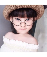 Goggle Metal Black Round Kids Sunglasses Little Girl/boy Baby Child Glasses Goggles Oculos UV400 Small Face Suit - C5199C7GUG...