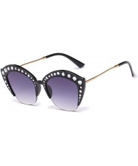 Wrap Retro Fashion Sunglasses Non-Polarized Personality Anti-UV Eyewear Casual Sunglasses - Gray - C718A7GL647 $11.44