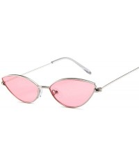 Aviator Cute Sexy Cat Eye Sunglasses Women Retro Small Red Cateye Sun Glasses Female Vintage Shades - Goldgray - C7198ZLRS92 ...