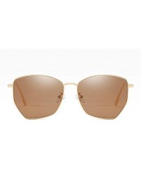 Wayfarer Classic style Sunglasses for Women metal PC UV 400 Protection Sunglasses - Gold Brown - CC18SARTSEA $25.53