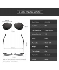 Aviator Fashion Polarized Sun- UV Protective Aviator - C15 - CI19706DZ76 $31.92