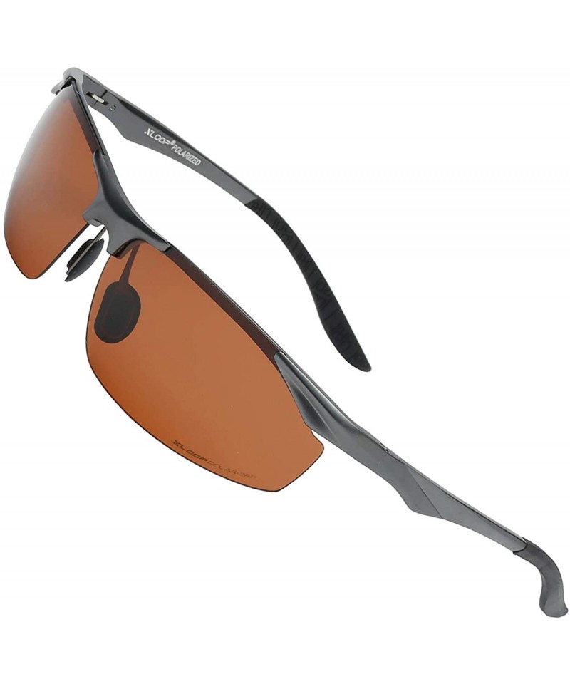 Men's Sports Style Polarized Sunglasses Unbreakable Alumium Alloy