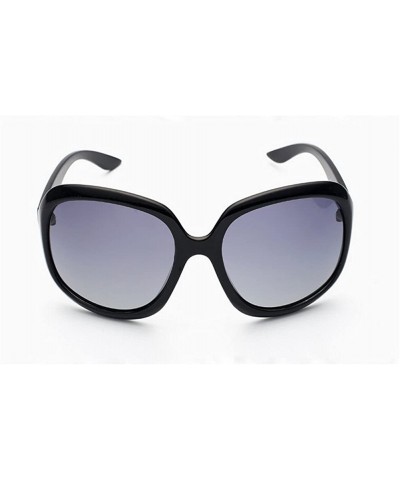 Goggle New fast fashion Women's oversized classic Polarized sunglasses UV400 - Black - CT12FMY4HEP $16.23