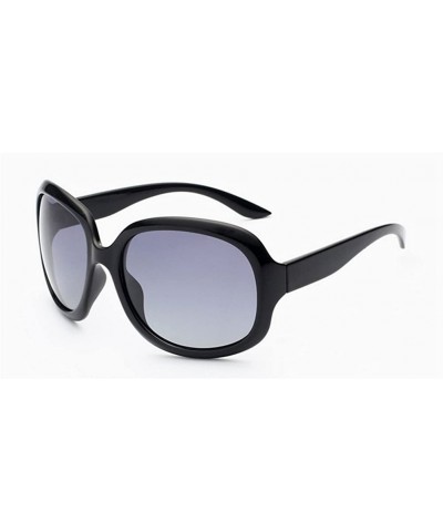 Goggle New fast fashion Women's oversized classic Polarized sunglasses UV400 - Black - CT12FMY4HEP $16.23