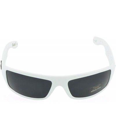 Gangster Sunglass Hardcore Dark Lens Sunglasses Men Women - White