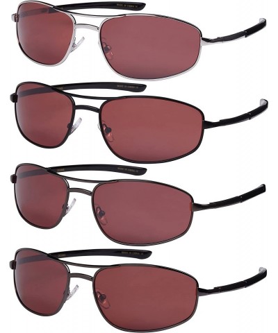 Rectangular Sunglasses with Driving Lens 20384S-DF - Gunmetal - C112N4NK0D4