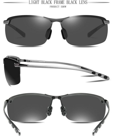 Sport Fashion Driving Polarized Sunglasses for Men UV400 Protection Men's Sports Fishing Golf Sunglasses - CV18Y089C7Y $17.85
