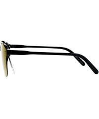 Rimless Color Mirror Flat Panel Retro Rimless Horn Rim Sunglasses - Teal - CV12LXI49ND $12.96