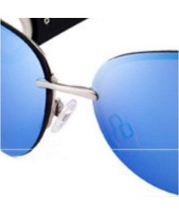 Aviator Polarized wide-leg sunglasses- stainless steel frame wide leg sunshade - C - CF18RX9UIOI $52.16