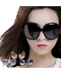 Oversized Women's Retro Vintage Style Shades Fashion Oversized Sunglasses Outdoor Driving Eyewear Glasses - Black - C918U3CRK...