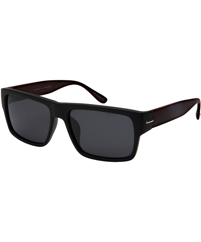 Plastic Square Polarized Sunglasses for Men - Rectangle Driving