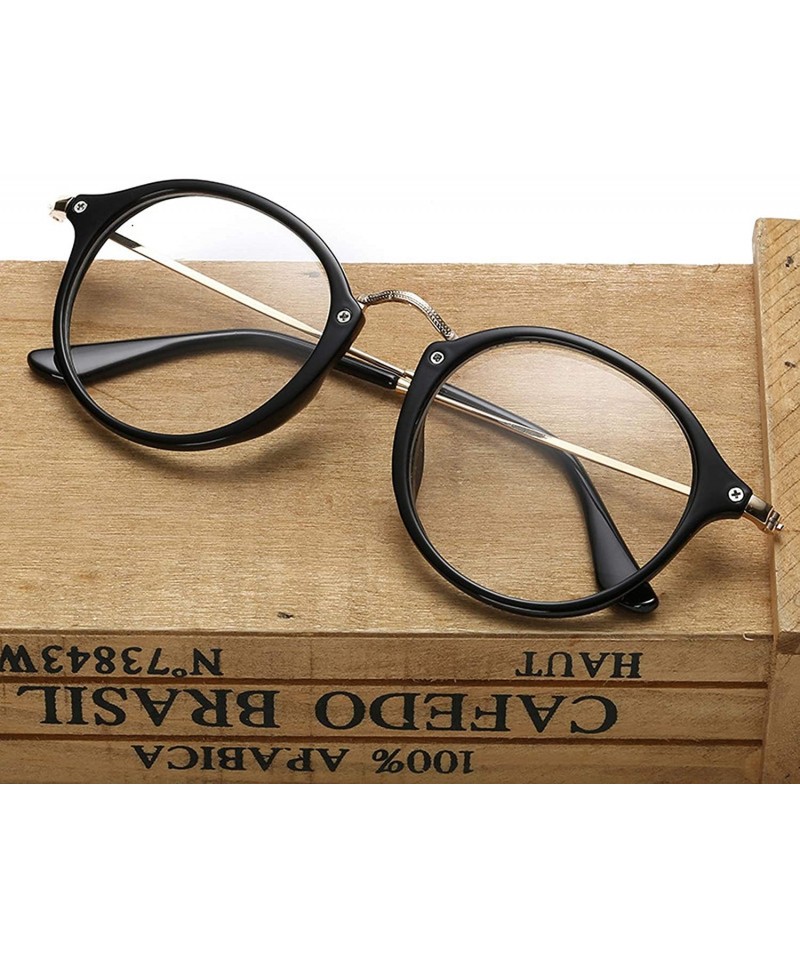 Cheap Fashion Round Myopia Glasses for Men Women Wave Metal Frame