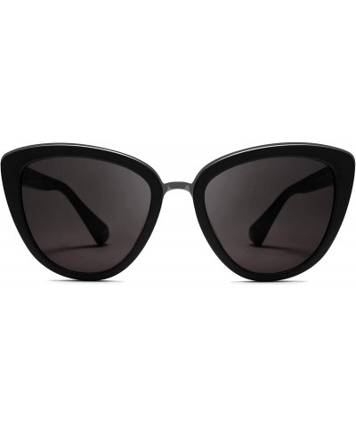 Cat Eye Marquee - Non-Polarized Cat Eye Women's Sunglasses - Black - C418QAG8C92 $39.19