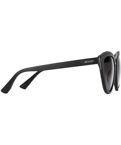 Cat Eye Marquee - Non-Polarized Cat Eye Women's Sunglasses - Black - C418QAG8C92 $39.19