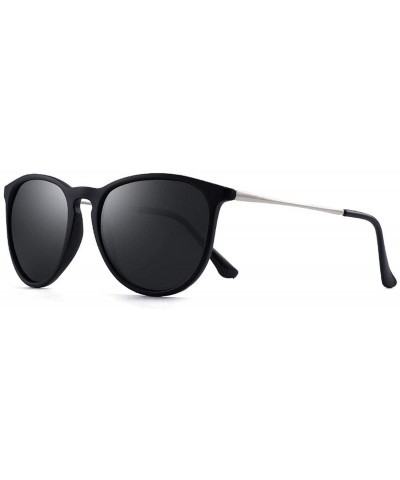 Classic Crystal Glass Lens Retro Square/Aviator/Round Metal Frame Sunglasses  for Men Women-100% UV400 Protection - CW1933O2HHD