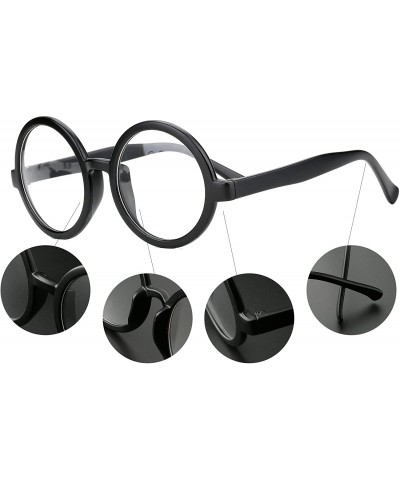 Vintage Round Glasses Frame Inspired Eyeglasses Circle Clear Lens ...