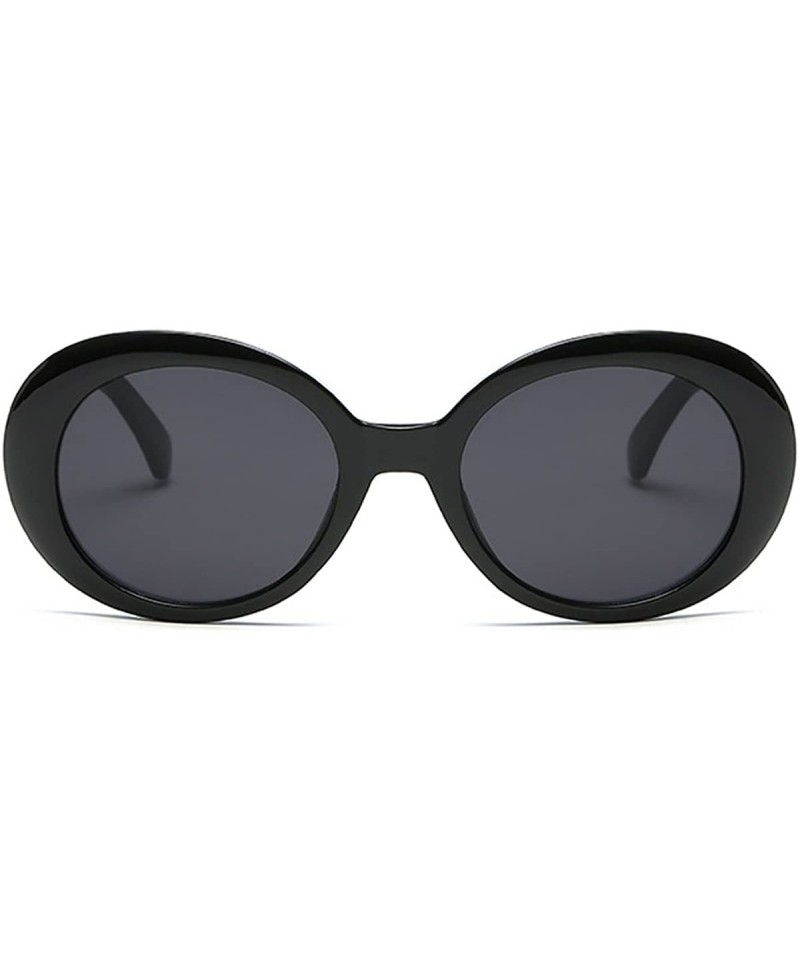 Oval Alien Eye Shape Fancy sunglass/ New Fashion - Black - CX18DI8L44E $14.70